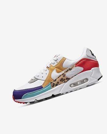 Nike Air Max 90 SE Blancos Amarillos Oscuro Rojos Blancos | MX 2856
